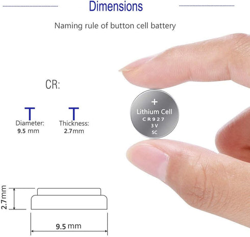 CR927 3V Lithium Battery (5 - Pack)