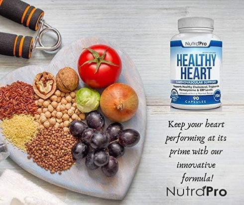 NutraPro Healthy Heart, Heart Health Supplements for Cholesterol and Triglyceride Balancing