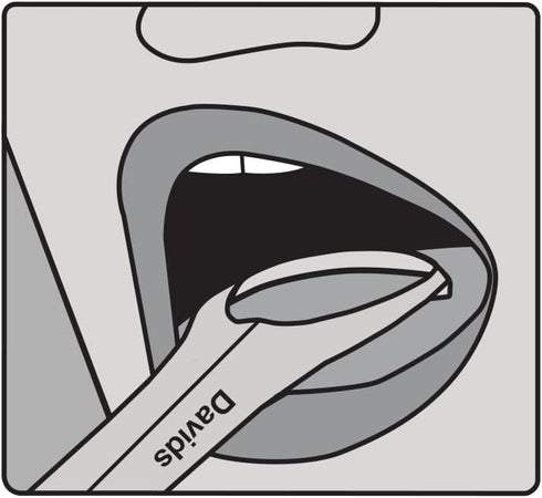 Davids 100% Medical Grade Stainless Steel Professional Tongue Scraper, Made in the USA