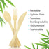 Bamboo Utensils - Natural Disposable Wooden Cutlery for Party, Eating, Camping, Picnic, Wedding, Birthday - Compostable Silverware - 8 Spoons, 8 Forks, 8 Knives - Box of 24 by BOOBAM ECONATURAL PRODUCTS