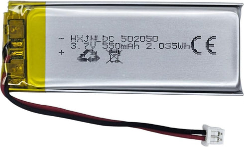 HXJNLDC DC 3.7V 550mAh 502050 Rechargeable Lithium Polymer Battery, Suitable for DIY 3.7-5V
