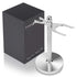 Safety Razor and Shaving Brush Stand with Extra Wide Openings and Wider Base, Manly Look