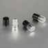 Wresty 25 Pcs Clear Glass Mini Roll On Bottles, Empty Essential Oil Roller Ball Bottles with Black Cap (1ml)