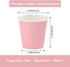 Bathroom Paper Cups 3oz - 50 Count Disposable Mouthwash Cups, Pink Small Cups for Mouthwash, Espresso, Medicine