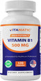 Vitamatic Vitamin B1 (Thiamine) 500mg - 120 Capsules