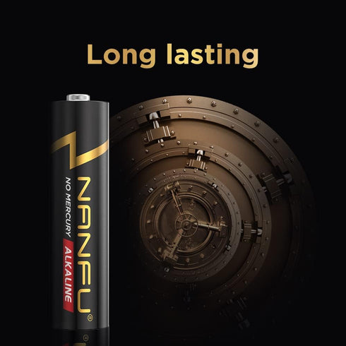 NANFU 48 Count High Performance AAA Alkaline Batteries Long Lasting for Household Devices
