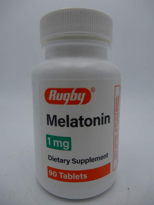 Rugby Melatonin 1mg - 90 Tablets for Sleep Support