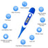 Berrcom Digital Thermometer for Adults, Oral and Underarm Thermometer for Baby and Kids, Medical Thermometer with Fever