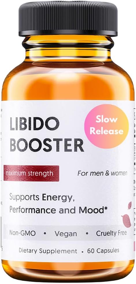 THEHEALTHYHAMSTER Male Libido Booster - Herbal Testosterone Supplement with Organic Maca Root, Korean