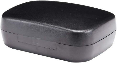 Hearing Aid Hard Case, Portable Protective Storage for BTE CIC IIC ITE (Black)