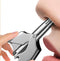 Manual Nose Hair Trimmer, Waterproof Stainless Steel Trimmer for Nose, Ear & Moustache Hair, with Brush