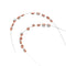 1 Pack Temporary Dental Decorations with Metal Wires, Brackets, and Orthodontic Ligatures for Practice (Orange)