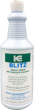 Blitz Professional Urinal & Toilet Cleaner, Disintegrates Uric Salt to Open Pipes, Safe Formula (32 oz.)