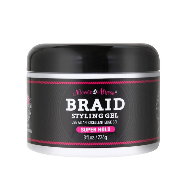 Nicole & Alyssa Braid Styling Gel, Value Size 8oz - Pack of 1