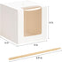 Ocmoiy 30 Pack 4" 4" 4" Candy Apple Boxes with Sticks, x x Kraft Caramel Apple Gift Box with Clear Window for Wedding