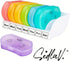 SEDLAV 7-Day Weekly Pill Organizer for Purse - AM/PM Pill Boxes, Travel Container, Pill Case, Small Size - Vitamins