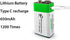 USB 9V Lithium Ion Rechargeable Battery, High Capacity 650mAh, 1.5 H Fast Charge, 1200 Cycle, 2-Pack