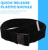 Gait Belt with Plastic Buckle by LiftAid - Transfer and Walking Aid with Belt Loop Holder, 60"L x 2"W (Black)