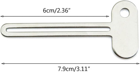 Pxiryanlow 2 PCS Silver Key-Shaped Tube Squeezer Tool for Toothpaste and Creams,Squeezer Thin Tube For Hand Cream Face