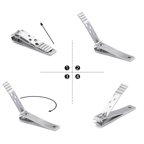 Manicure Pedicure Set, Stainless Steel Nail Clippers Portable Travel Grooming Kit with Snap-shut Case