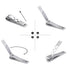 Manicure Pedicure Set, Stainless Steel Nail Clippers Portable Travel Grooming Kit with Snap-shut Case