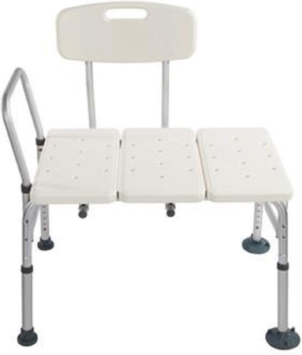Yuucin Bath Chair,Adjustable Handicap Shower Chair Seat Bench Transfer Bench with Arms and