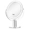 Vanity Mirror Makeup Mirror with Stand, 1X/15X Magnification Double Sided 360 Degree Swivel Mirror, 7.4 Inch Portable
