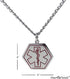 Type 1 Diabetes Medical Alert ID Stainless Steel Pendant Necklace - 26" Chain