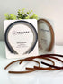 Heliums Thin Headbands - 8mm Stylish Hairbands for Women and Girls, 4 Count, Blends with Hair Color (Dark Grey, Light