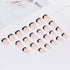 RikView Acrylic Press on Nails, French Tip Oval Glossy Fake Nails with Design Full Cover (Black)