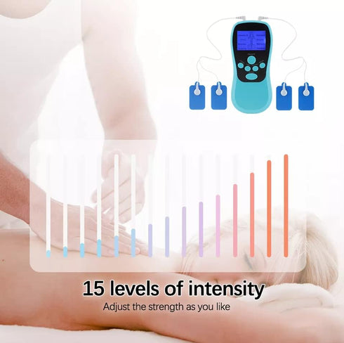 JSM020 8 4 Agam Mini Electronic Physiotherapy TENS Machine Massager with Modes and Pads (Rechargeable)