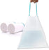 4 Gallon Small White Strong Drawstring Trash Bags, 100 Counts, Garbage Bags for Bathroom, Bedroom, Office