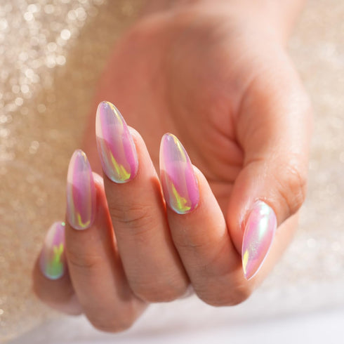 Pretty Diva 0.3g Unicorn Chrome Nail Powder - Aurora Iridescent Chrome Powders for Nails, Mermaid Chrome Pigment