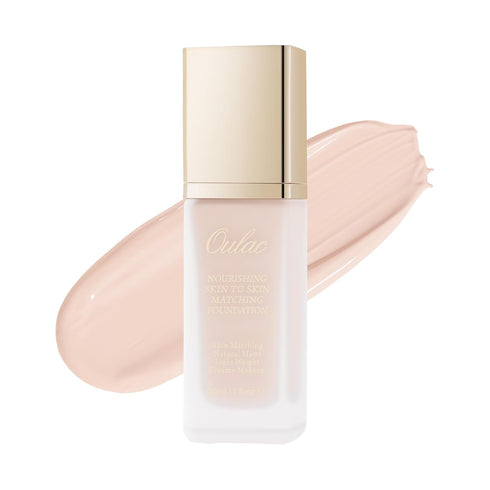 Oulac Foundation Makeup - Skincare Infused with Aloe Leaf & Vitamin E, Medium to High Coverage - 30ml, Shade: Rosy Ivory