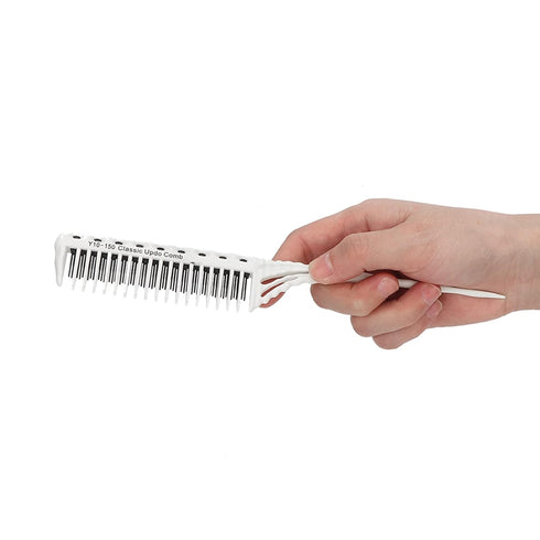 Teasing Comb, 3 Row Hair Care Styling Comb, Lightweight Hair Salon Supplies (White)