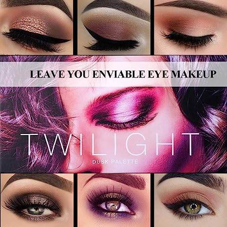 UCANBE Professional 18 Colors Eyeshadow Makeup Palette, 10 Matte + 7 Shimmer + 1 Metallic Glitter, Long Lasting Set