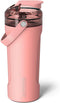 BrueMate MultiShaker Blender Shaker Bottle, 100% Leakproof Insulated, 26oz (Guava)