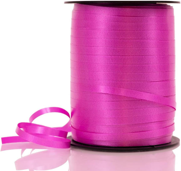 GIFTEXPRESS 500 Yards Hot Pink Curling Ribbon, Balloon Ribbon, Gift Wrapping Ribbons, Holiday Supplies
