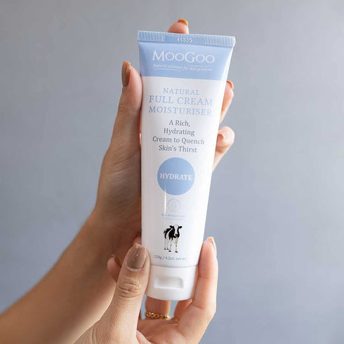 MooGoo Natural Full Cream Moisturizer, 120g Ultra-Hydrating Repair for Sensitive Skin