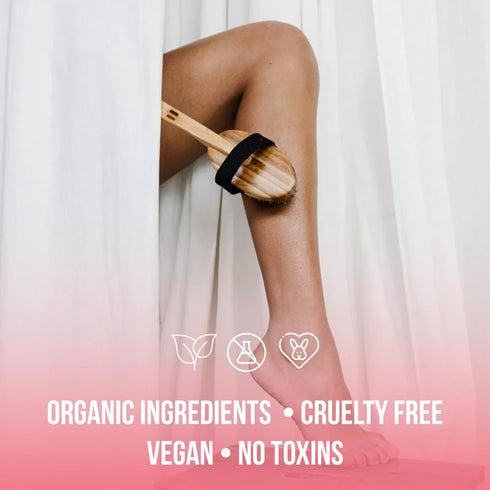 Organic Pink Watermelon Body Scrub, Gentle Exfoliator for Smooth Skin, Hydrating & Moisturizing Scrub