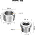 Ywdiml 4PCS M181.5 304 Car Stepped Mounting Bung and Plug, Stainless Steel Vehicle Oxygen Sensor Bung, Automotive