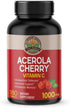 Acerola Cherry Vitamin C 1000mg - Immune Support - 180 Tablets
