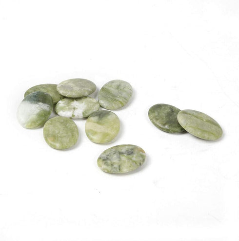 YIYIBYUS 16PCS Set Package Hot Stone, Massage Spa Natural Jade Heated Warmer Heating Rocks with Box for Spa