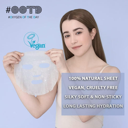 Hydrating Sheet Mask Starter Kit, Variety Pack for Dry, Acne, Sensitive Skin, Korean Vegan Facial Masks 5EA