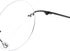 Fuisetaea Round Rimless Frame Reading Glasses for Men Women, +2.50 Titanium Alloy Lightweight Eyeglasses