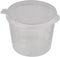WARMBUY 1-Ounce Plastic Disposable Cups with Attached Lids for Sauces, 100 Counts