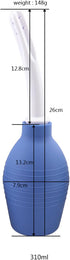 Anal Douche Enema Bulb, Vaginal Cleaner for Women’s or Man’s Health, Colon Cleansing Detox (Blue, 10.4 Ounce)