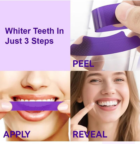 THTXZFT Strips,28 Anytime14 Purple Whitening Patch Teeth Whitening Strips,Instant Brightening Appearance,Purple Teeth
