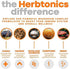 Herbtonics Mushroom Nootropic Supplement Complex, Immune System Support & Brain Function, 120 Vegan Capsules