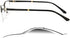 Transition Photochromic Rectangular Frame Bifocal Reading Glasses for Men Women, UV400, Clear Sunglasses